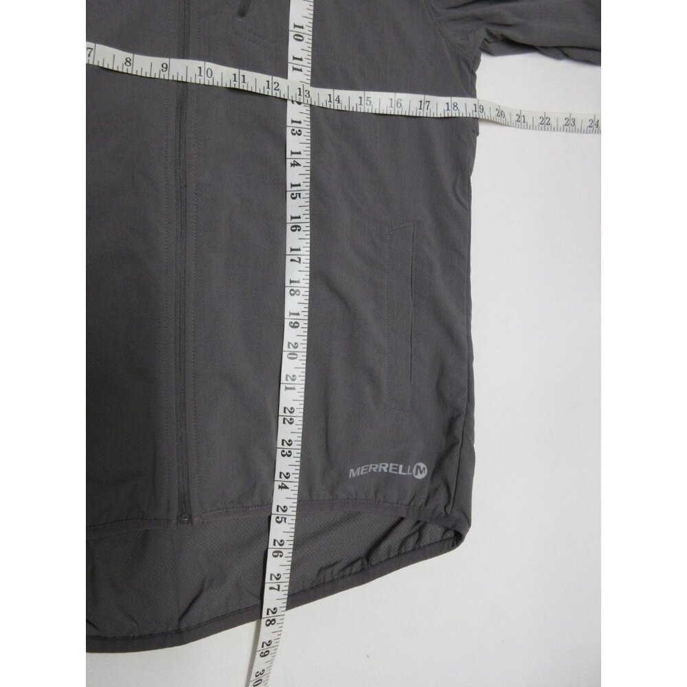 Merrell men's‎ gray Transcend hooded full zip softshell running jacket S - Picture 8 of 12